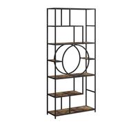 Vicco Divisorio per ambienti Fyrk, Nero/legno antico, 80 x 180 cm