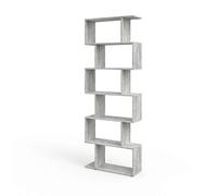 Vicco Divisorio per ambienti Levio, Grigio, 70 x 192.2 cm, per una suddivisione flessibile degli spazi in forma a Z, posizionabile su entrambi i lati