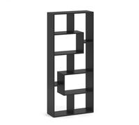 Vicco Divisorio per ambienti Noa, Nero, 160.6 x 67.2 cm, adatto come divisorio o libreria a forma di Z