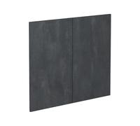 Vicco Frontale cucina R-Line, Calcestruzzo nero, 79.2 x 71.3 cm frontale del mobile per mobile sottolavello