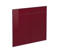 Vicco Frontale cucina R-Line, Rosso lucido, 79.2 x 70.8 cm frontale del mobile per mobile base con cassetti, adatto per armadi da cucina R-Line per un montaggio semplice