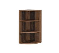 Vicco Libreria angolare da terra Ecki, Legno antico, 30 x 60 cm, per montaggio a parete con tre ripiani aperti