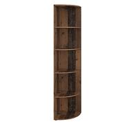 Vicco Libreria angolare da terra Ecki, Legno antico, 40 x 180 cm, per montaggio a parete con tre ripiani aperti