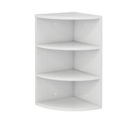 Vicco Libreria angolare da terra Fabienne, Bianco/Bianco, 30 x 60 cm 3 scomparti