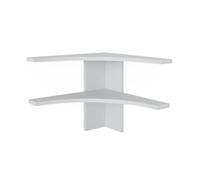 Vicco Libreria angolare da terra Roman, Bianco, 43.5 x 37 cm
