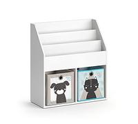 Vicco Libreria bambini Luigi, Bianco, 72 x 79 cm con 2 scatole pieghevoli opt.4