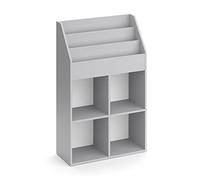 Vicco Libreria bambini Luigi, Grigio, 72 x 114.2 cm | combinabile per riporre giocattoli e libri