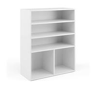 Vicco Libreria, Bianco, 72 x 90.2 cm 2 scomparti, per la conservazione e l'organizzazione di supporti e accessori
