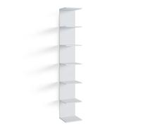 Vicco Libreria da parete Paolo, Bianco, 30 x 190 cm | montabile per riporre libri e decorazioni
