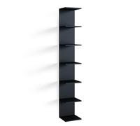 Vicco Libreria da parete Paolo, Nero, 30 x 190 cm