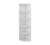 Vicco Libreria Fabienne, Bianco, 40 x 180 cm | con 5 scomparti, adatto al montaggio a parete per una configurazione flessibile degli spazi