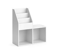 Vicco Libreria Luigi, Bianco, 72 x 79 cm, per la conservazione di libri e decorazioni, autoportante