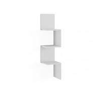 Vicco Mensola ad angolo Paolo, Bianco, 28 x 116.4 cm