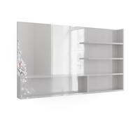 Vicco Mensola dello specchio, Bianco lucido, 119.8 x 70 cm