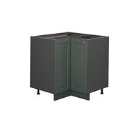 Vicco mobile ad angolo cucina Fame-Line, Verde-oro Country House/Antracite, 80.5 cm senza piano di lavoro
