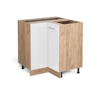 Vicco Mobile ad angolo cucina R-Line, Bianco lucido, 75.6 cm