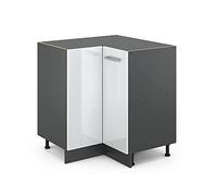 Vicco Mobile ad angolo cucina R-Line, Bianco lucido, 75.6 cm