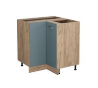 Vicco Mobile ad angolo cucina R-Line, Grigio-blu, 75.6 cm | Collega due lati della cucina · Senza piano di lavoro · Piedini regolabili in altezza · 1 Ripiano · 1 Anta