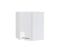 Vicco mobile angolare da cucina Fame-Line, Bianco lucido/Bianco, 57 cm