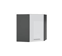 Vicco Mobile angolare da cucina R-Line, Bianco lucido, 57 cm, per la libera combinazione all'interno di sistemi cucina modulari