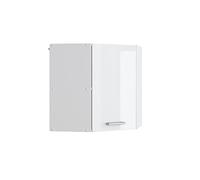 Vicco Mobile angolare da cucina R-Line, Bianco lucido, 57 cm, per la libera combinazione all'interno di sistemi cucina modulari