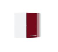 Vicco Mobile angolare da cucina R-Line, Rosso lucido, 57 cm, per la libera combinazione all'interno di sistemi cucina modulari