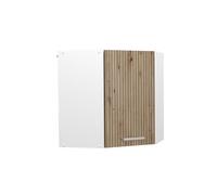 Vicco Mobile angolare da cucina R-Line, Rovere artigianale, 57 cm | Collega due lati della cucina · 1 Ripiano · 1 Anta · Profondità - 31 cm · Soluzione angolare salvaspazio ✓