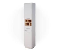 Vicco Mobile bagno alto Beatrice, Bianco/Sonoma, 38 x 190 cm
