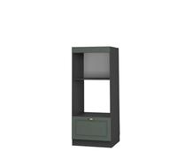 Vicco Mobile cucina microonde Fame-Line, Verde-oro country, 60 cm