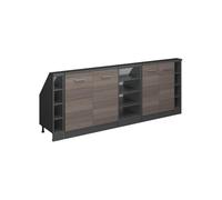 Vicco Mobile cucina sottotetto R-Line, Grigio nobile/antracite, 215 cm Set di 5