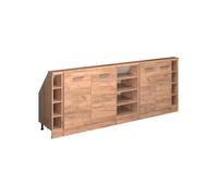Vicco Mobile cucina sottotetto R-Line, Quercia dorata, 215 cm Set di 5