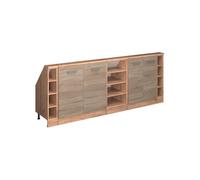 Vicco Mobile cucina sottotetto R-Line, Rovere Sonoma/Goldkraft, 215 cm Set di 5