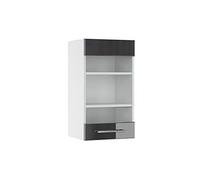 Vicco Mobile da cucina in vetro Fame-Line, Antracite lucido, 40 cm, per la combinazione con altri moduli della serie Fame-Line