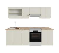 Vicco Mobile da cucina R-Line, Beige, 240 cm | PL Rovere, con moduli posizionabili variabilmente e piedini regolabili in altezza