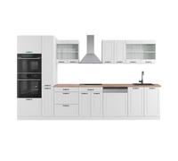 Vicco Mobile da cucina R-Line, Casa di campagna bianca/bianco, 350 cm