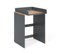 Vicco Mobile lavatrice Viktor, Antracite/quercia dorata, 68 x 88.2 cm 2 parti con fasciatoio