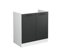 Vicco Mobile lavello cucina R-Line, Antracite country, 80 cm