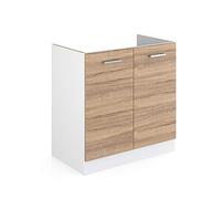 Vicco Mobile lavello cucina R-Line, Sonoma, 80 cm