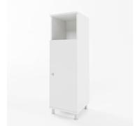 Vicco Mobile midi Fynn, Bianco, 30 x 95 cm, per la conservazione di accessori da bagno e compatibile con Fynn