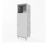 Vicco Mobile Midi Fynn, Calcestruzzo, 30 x 95 cm, per la conservazione di accessori da bagno e compatibile con Fynn
