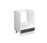 Vicco mobile per forno da incasso Fame-Line, Antracite-oro/Bianco, 60 cm senza piano di lavoro