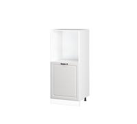 Vicco Mobile per forno da incasso R-Line, Bianco rustico, 60 cm, per la libera combinazione all'interno di sistemi cucina modulari