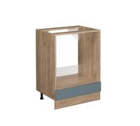 Vicco mobile per forno da incasso R-line, Grigio-blu/Quercia dorata, 60 cm senza piano di lavoro