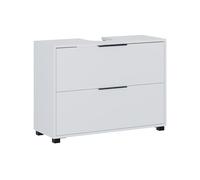 Vicco Mobile sottolavabo per bagno Alina, Bianco, 80 x 60 cm | con 2 cassetti, adatto per il montaggio sotto il lavandino