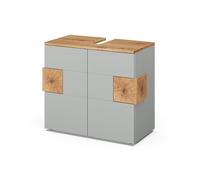 Vicco Mobile sottolavabo per bagno Eden, Grigio, 73.1 x 64 cm | per montaggio a parete con suddivisione interna variabile