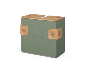 Vicco Mobile sottolavabo per bagno Eden, Verde, 70 x 64.5 cm | con 2 cassetti, ampio spazio di archiviazione per gli accessori del bagno