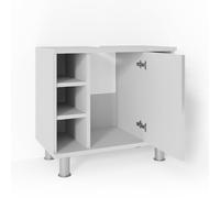 Vicco Mobile sottolavabo per bagno Fynn, Bianco lucido, 60 x 54 cm