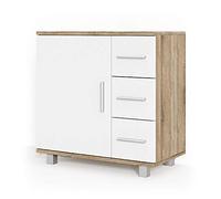 Vicco mobile sottolavabo per bagno Ilias, Sonoma/Bianco, 60 x 60.8 cm