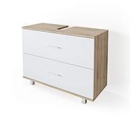 Vicco mobile sottolavabo per bagno Ilias, Sonoma/Bianco, 80 x 60.8 cm