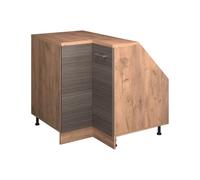Vicco Mobile sottotetto Mobile angolare Rion, Grigio nobile, 75.6 x 81.6 cm con 1 porta, carcassa dell’armadio profondità 60 cm, adatto per il salvaspazio sotto tetti spioventi
